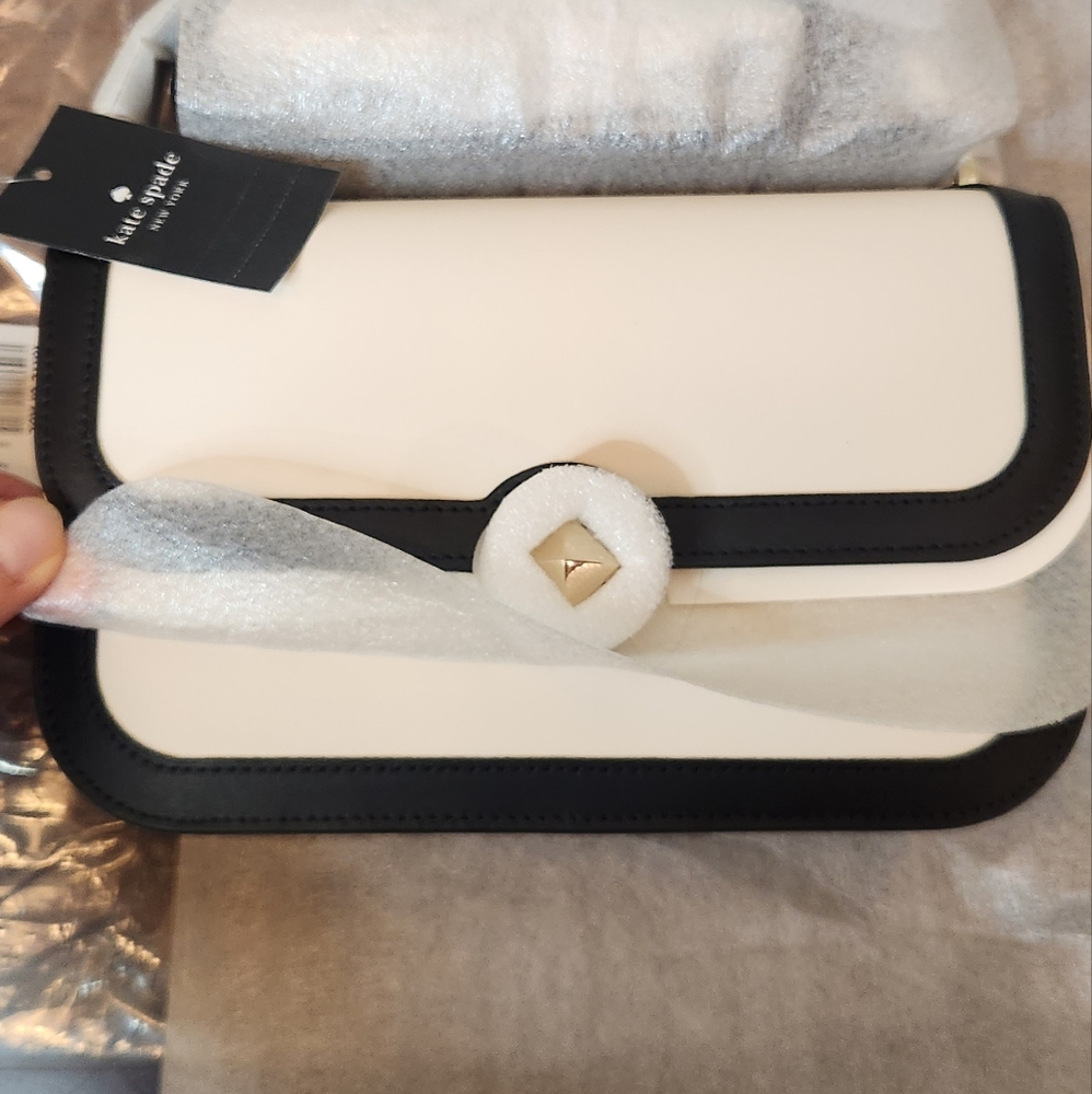 Kate Spade Black and White Audrey Crossbody